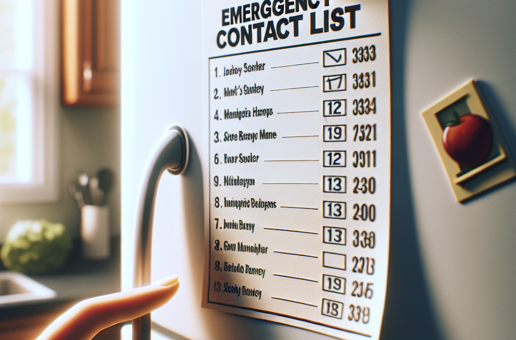 The Importance of Keeping an Emergency Contact List