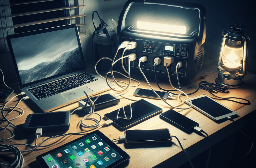 keeping electronics charged during blackouts disaster recovery planning