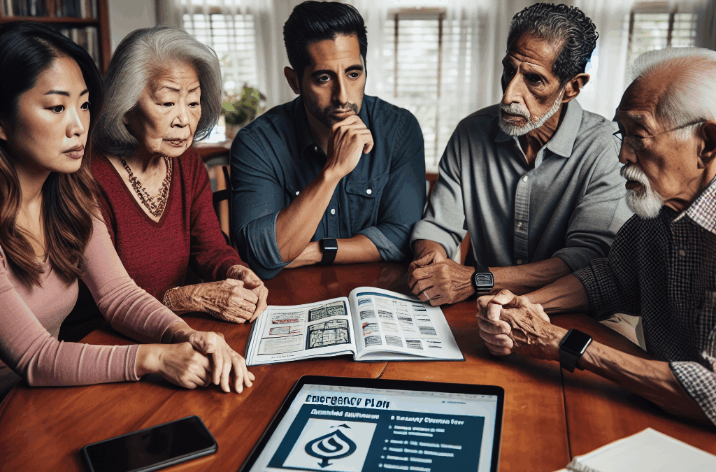 making emergency plans elderly relatives prepare disasters