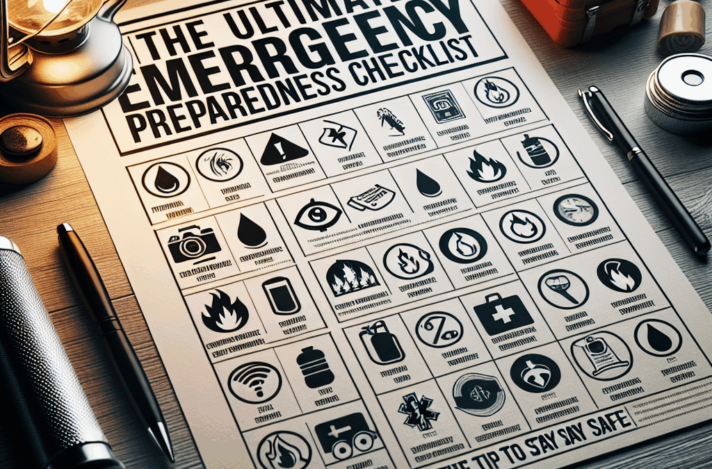 2025 emergency preparedness checklist