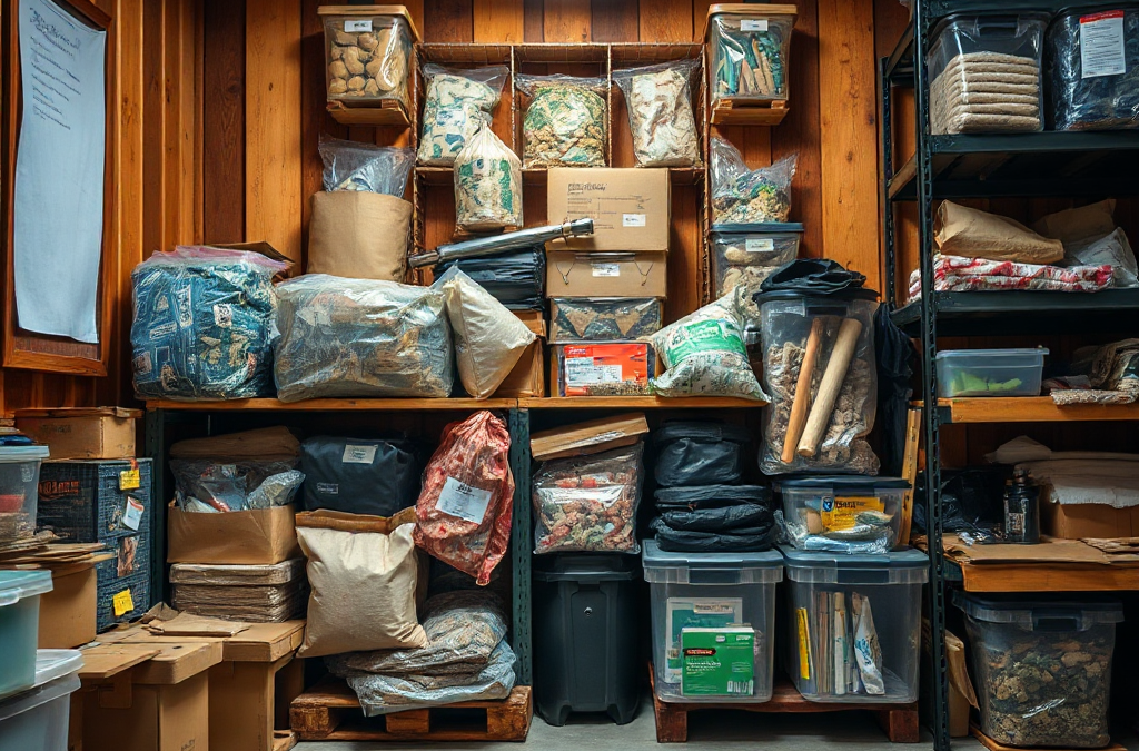 The Challenges of Storing Large Quantities of Prepper Supplies: Space, Organization, and P