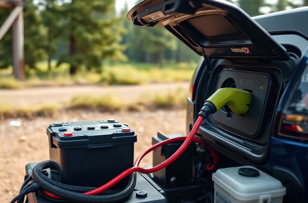 using vehicle charging without draining the starting battery